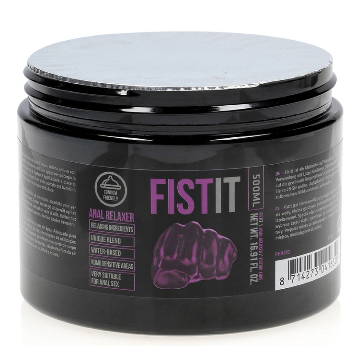 creme relaxante anal relaxer 500 ml pot noir 4