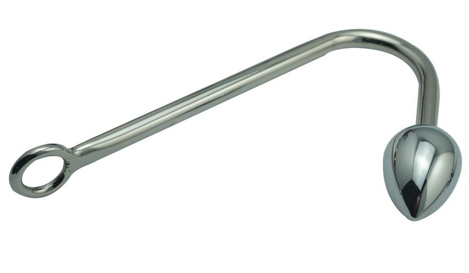 crochet anal avec plug 5 x 34cm