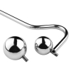 crochet anal en metal avec poignee double ball 10cm 4