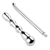crochet anal en metal avec poignee double ball 10cm 6
