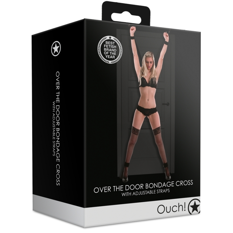 croix de bondage pour porte blackcross noire 1