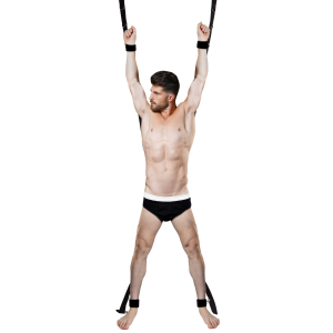 croix de bondage pour porte blackcross noire