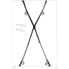 croix de bondage pour porte blackcross noire 6