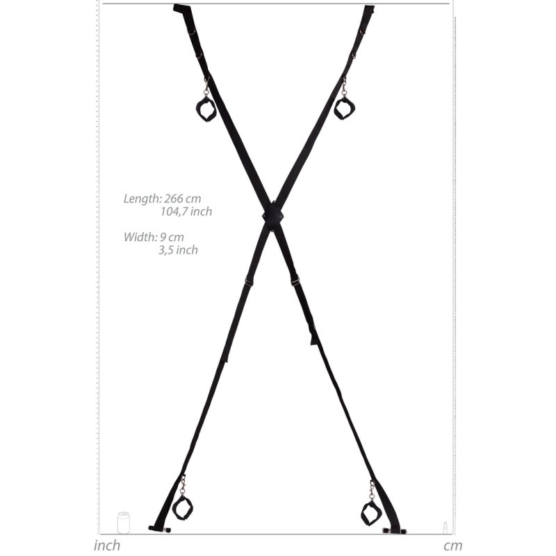 croix de bondage pour porte blackcross noire 6