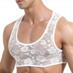 crop dentelle blanc