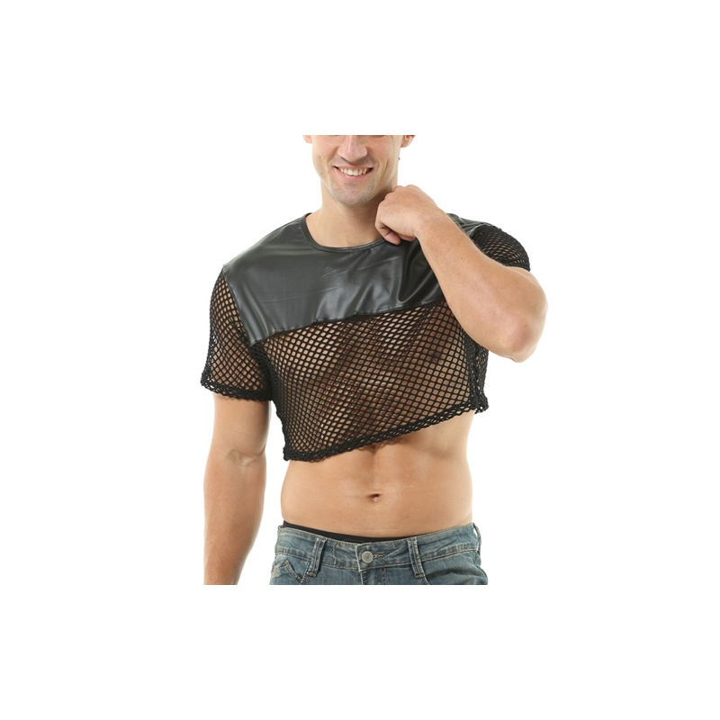 crop top net n fetish noir 2