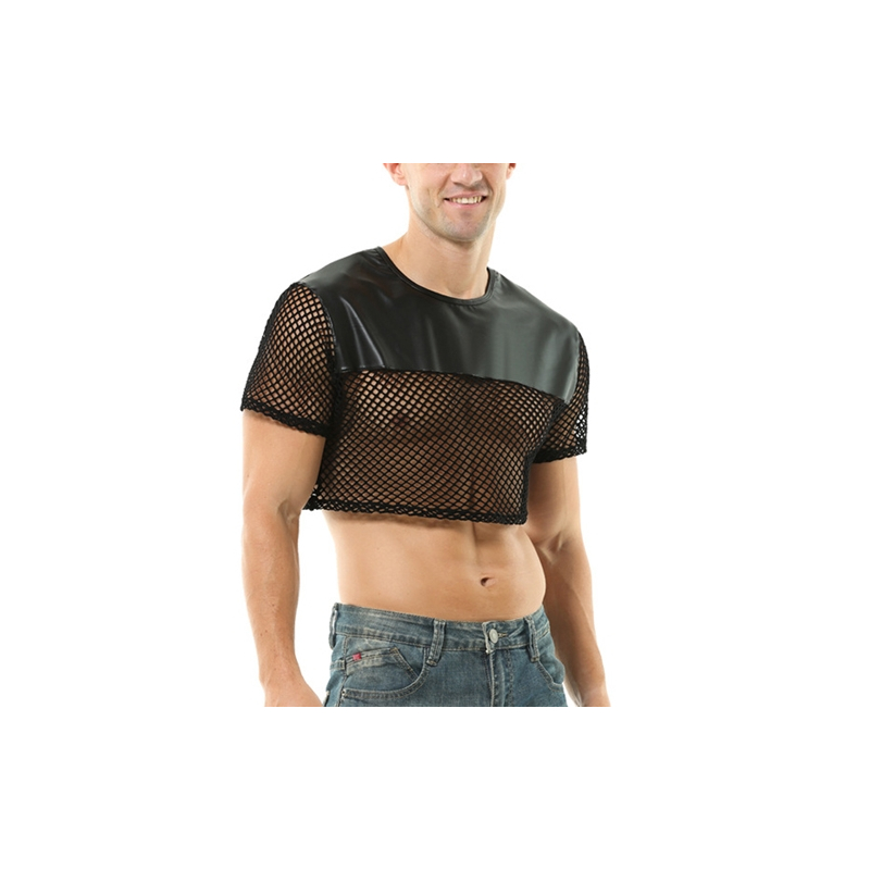 crop top net n fetish noir 3