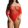 crotchless rhinestone teddy
