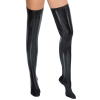 cuissardes vinyl bed boots noire
