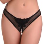 culotte sexy avec perles indra noire