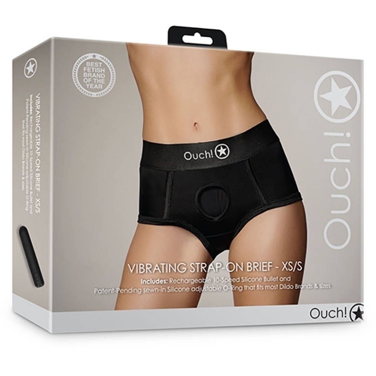 culotte vibrante strap on brief noire 1