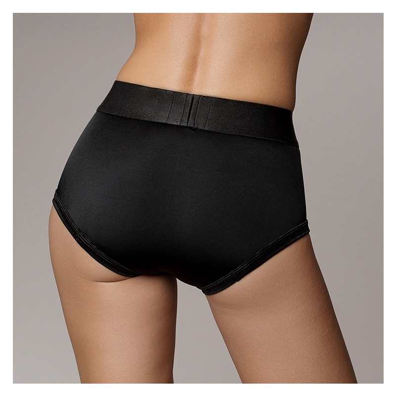 culotte vibrante strap on brief noire 4