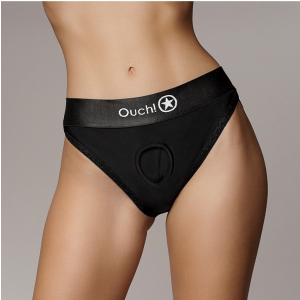 culotte vibrante strap on hipster noire