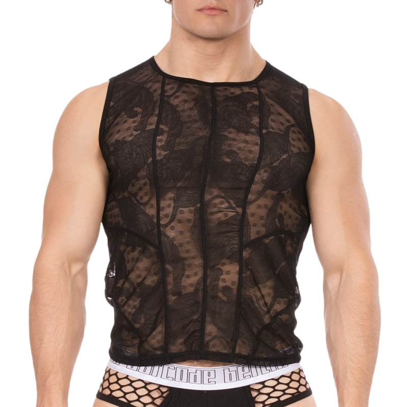 debardeur dentelle ozil noir
