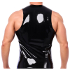 debardeur en latex xrub avec zip noir bleu 1