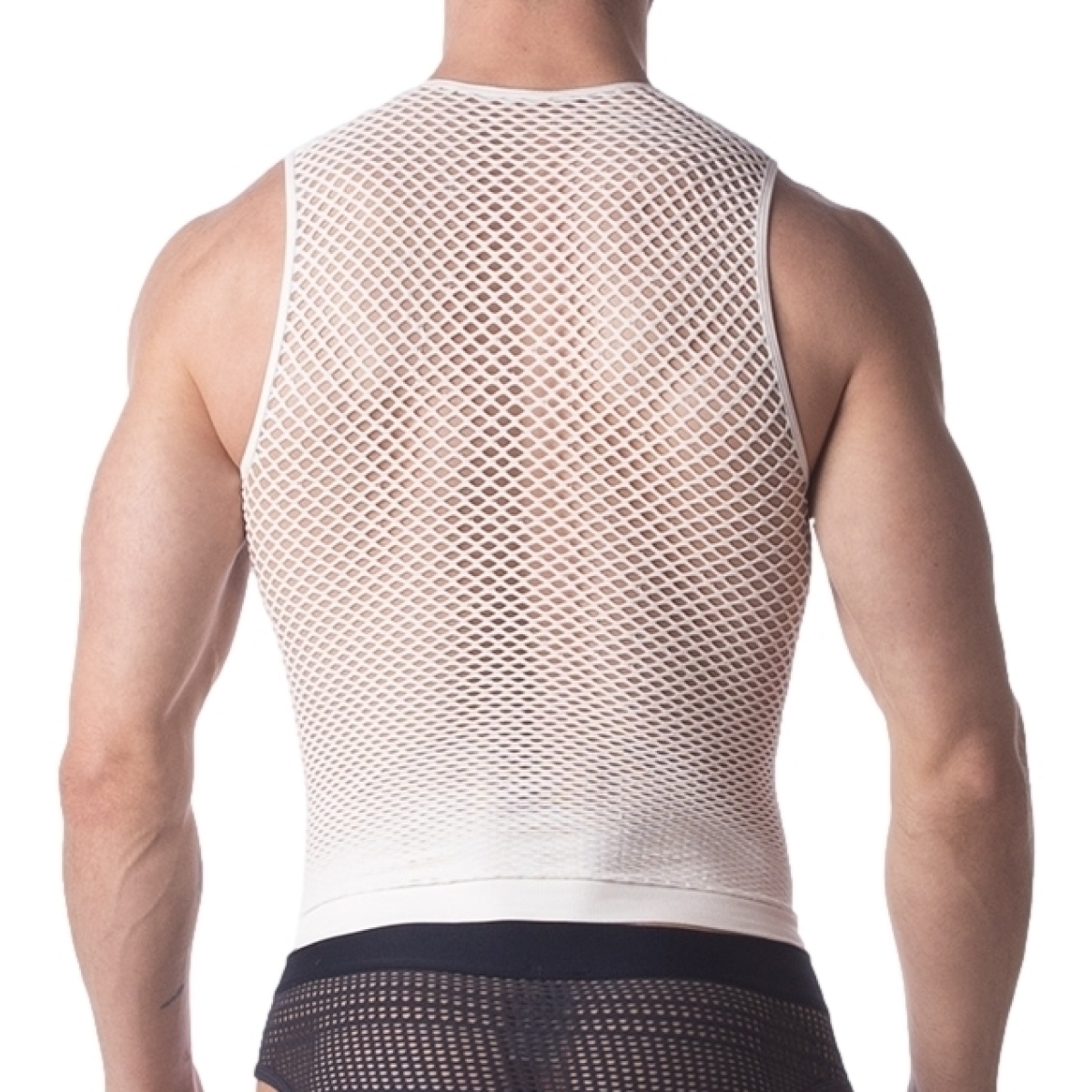 debardeur filet stefano blanc 1