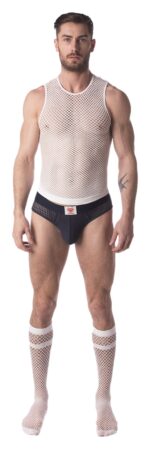 debardeur filet stefano blanc 4