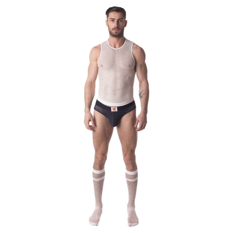 debardeur filet stefano blanc 4