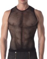 debardeur filet stefano noir