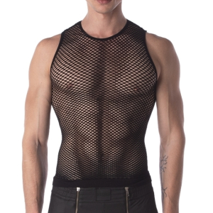 debardeur filet stefano noir