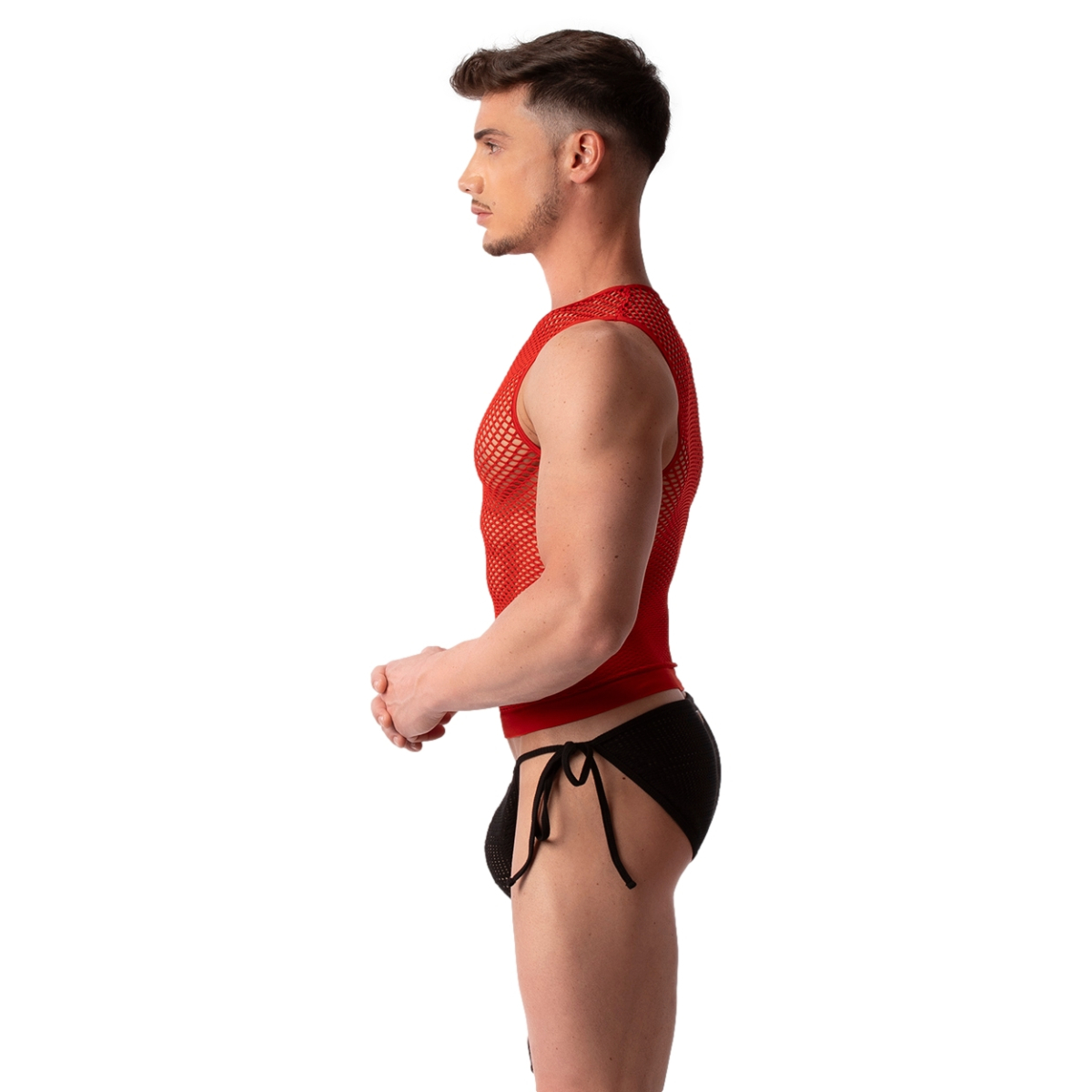 debardeur filet stefano rouge 2