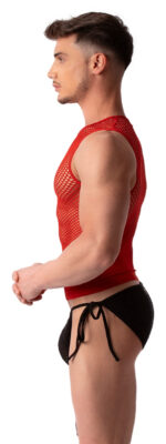 debardeur filet stefano rouge 2