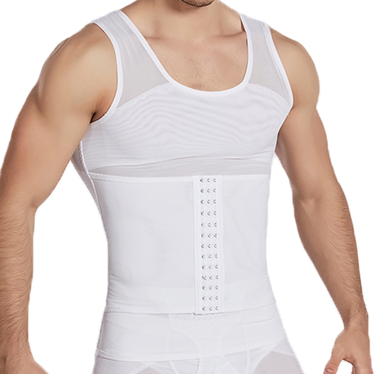 debardeur gainant mesh tight blanc