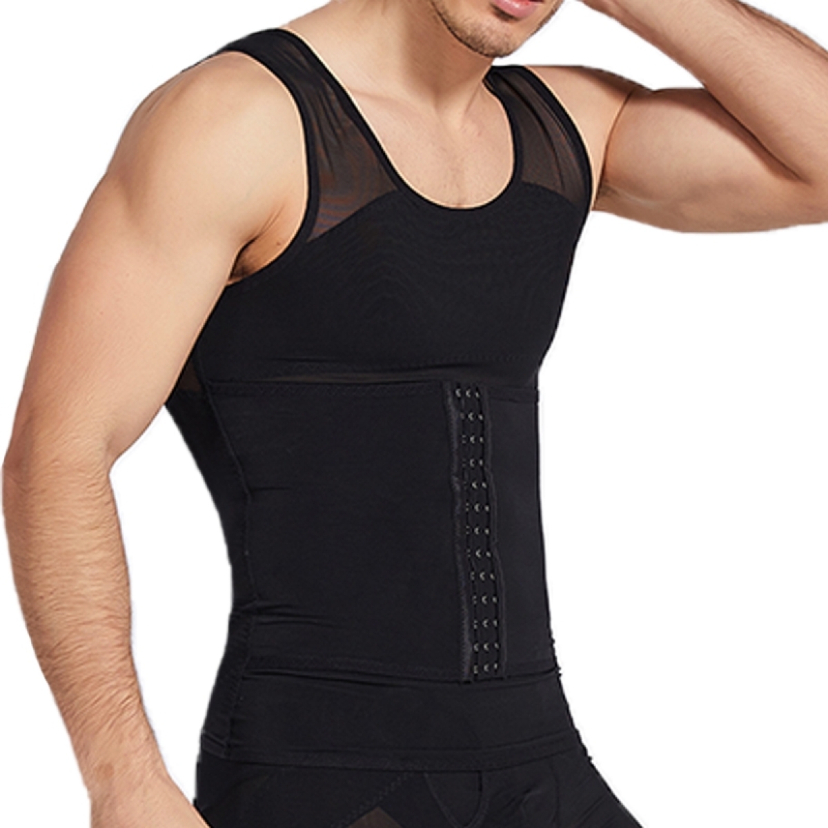 debardeur gainant mesh tight noir 6