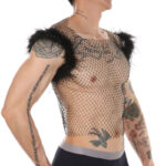 debardeur resille perles et plumes nightfizz noir 1