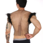 debardeur resille perles et plumes nightfizz noir 2