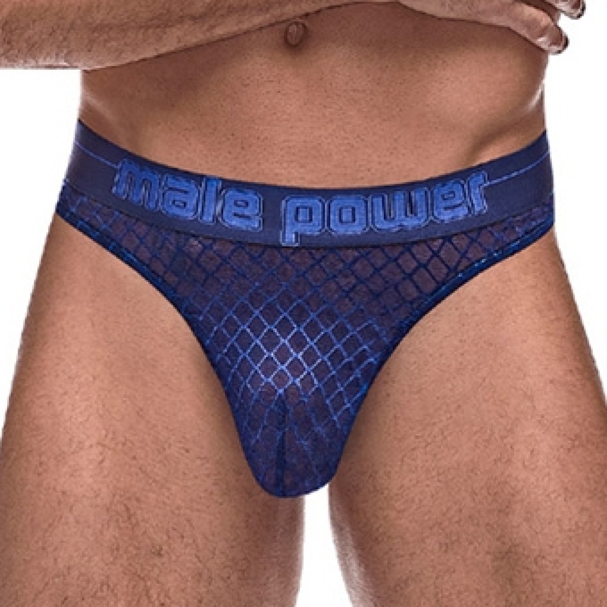 diamond mesh bong thong navy