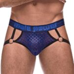 diamond mesh jock ring navy