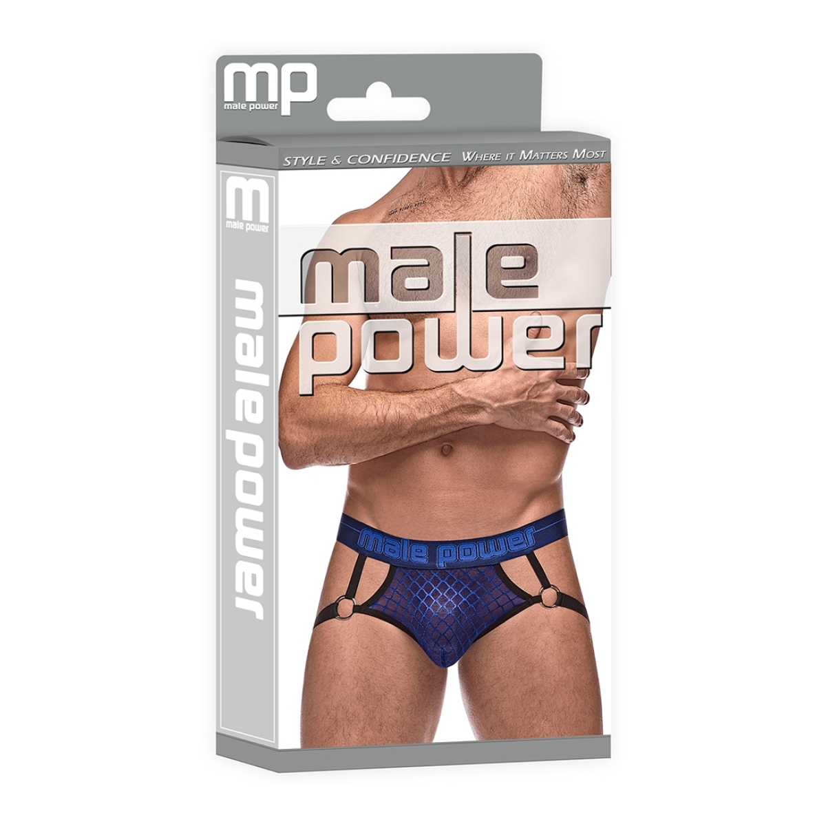 diamond mesh jock ring navy 5