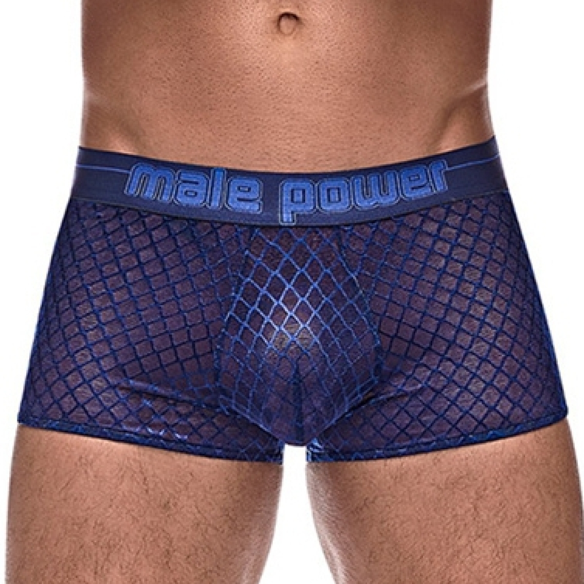 diamond mesh mini short navy