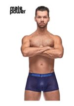 diamond mesh mini short navy 2