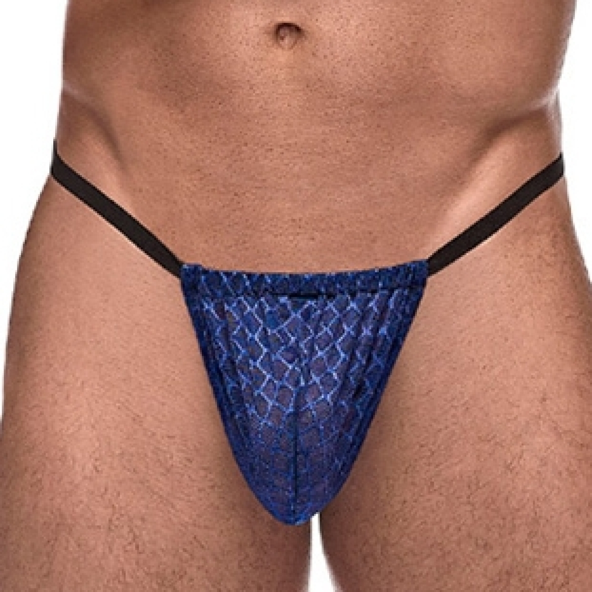 diamond mesh posing strap one size navy
