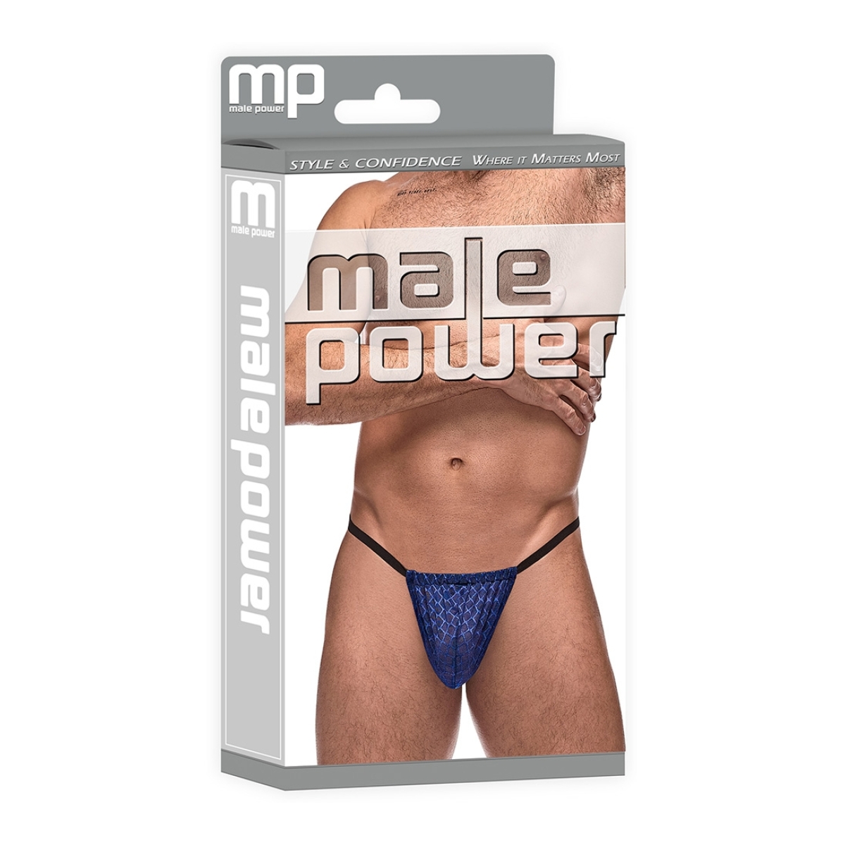 diamond mesh posing strap one size navy 3