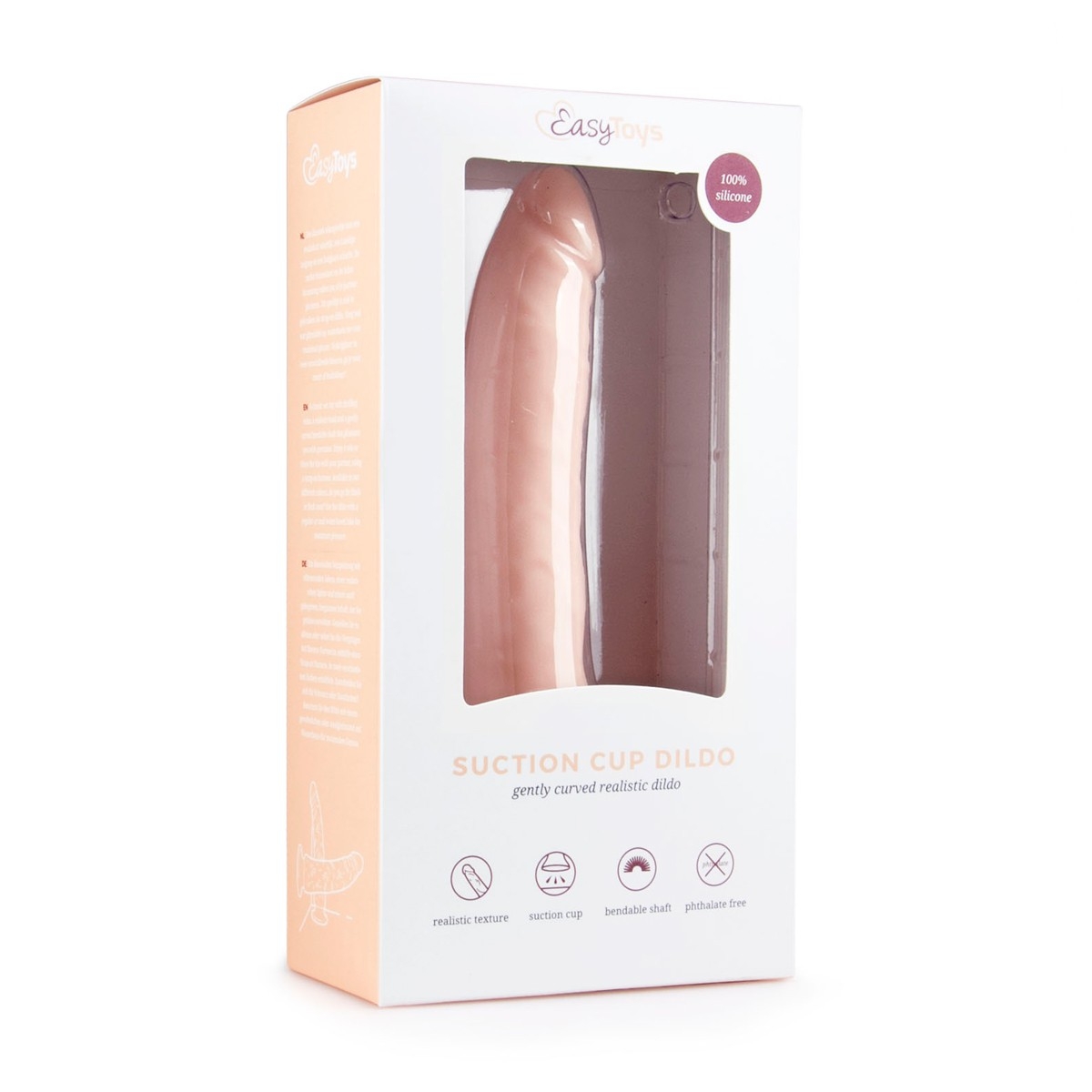 dildo avec ventouse forme courbee 19 x 45cm 1