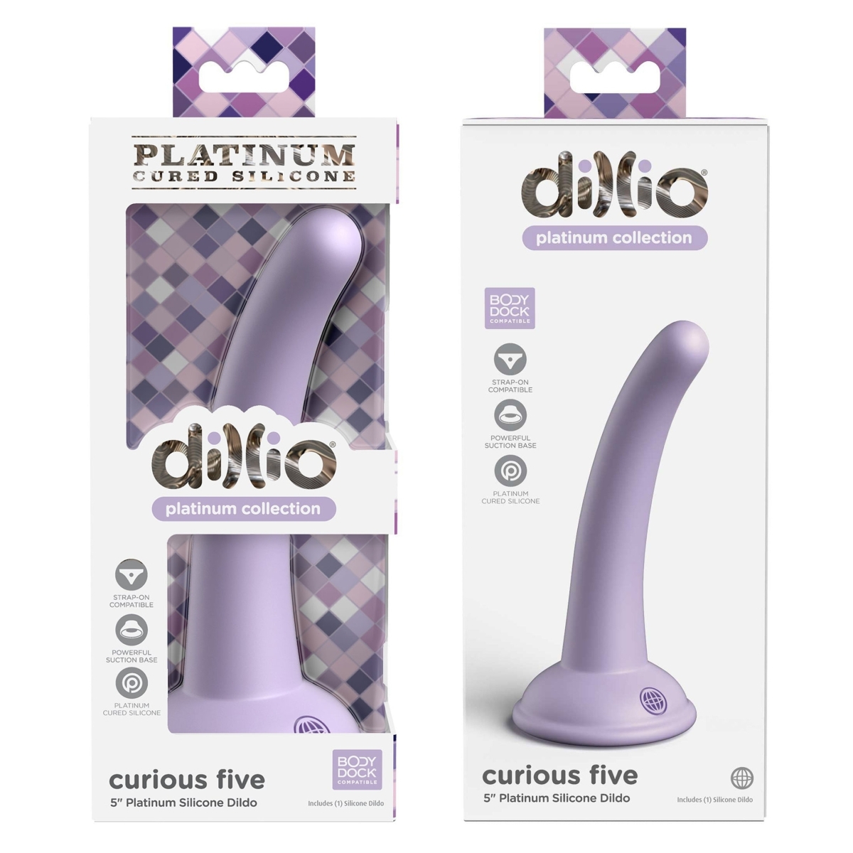 dildo curious five 13 x 25cm mauve 4