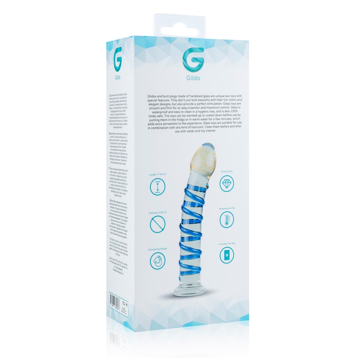 dildo en verre n 01 175 x 35 cm 6