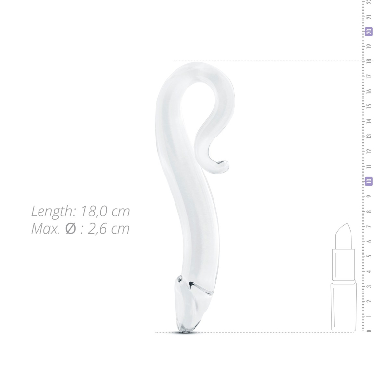 dildo en verre n 14 18 x 26 cm 3