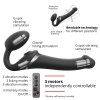 dildo multi orgasm strap on me l 155 x 42cm noir 4