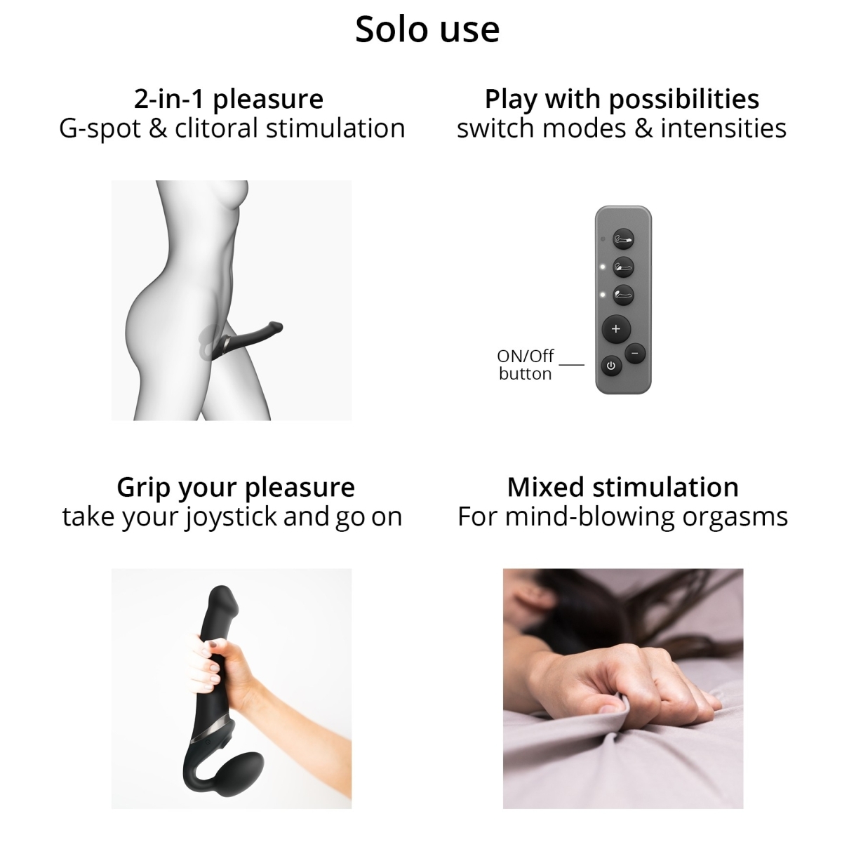 dildo multi orgasm strap on me xl 16 x 47cm noir 2