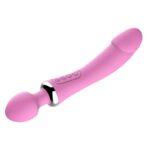 dildo wand double head 22 x 35 cm rose 1