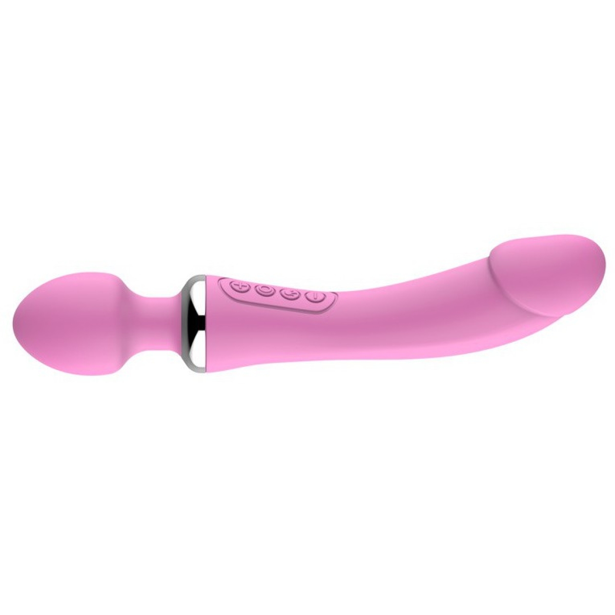 dildo wand double head 22 x 35 cm rose
