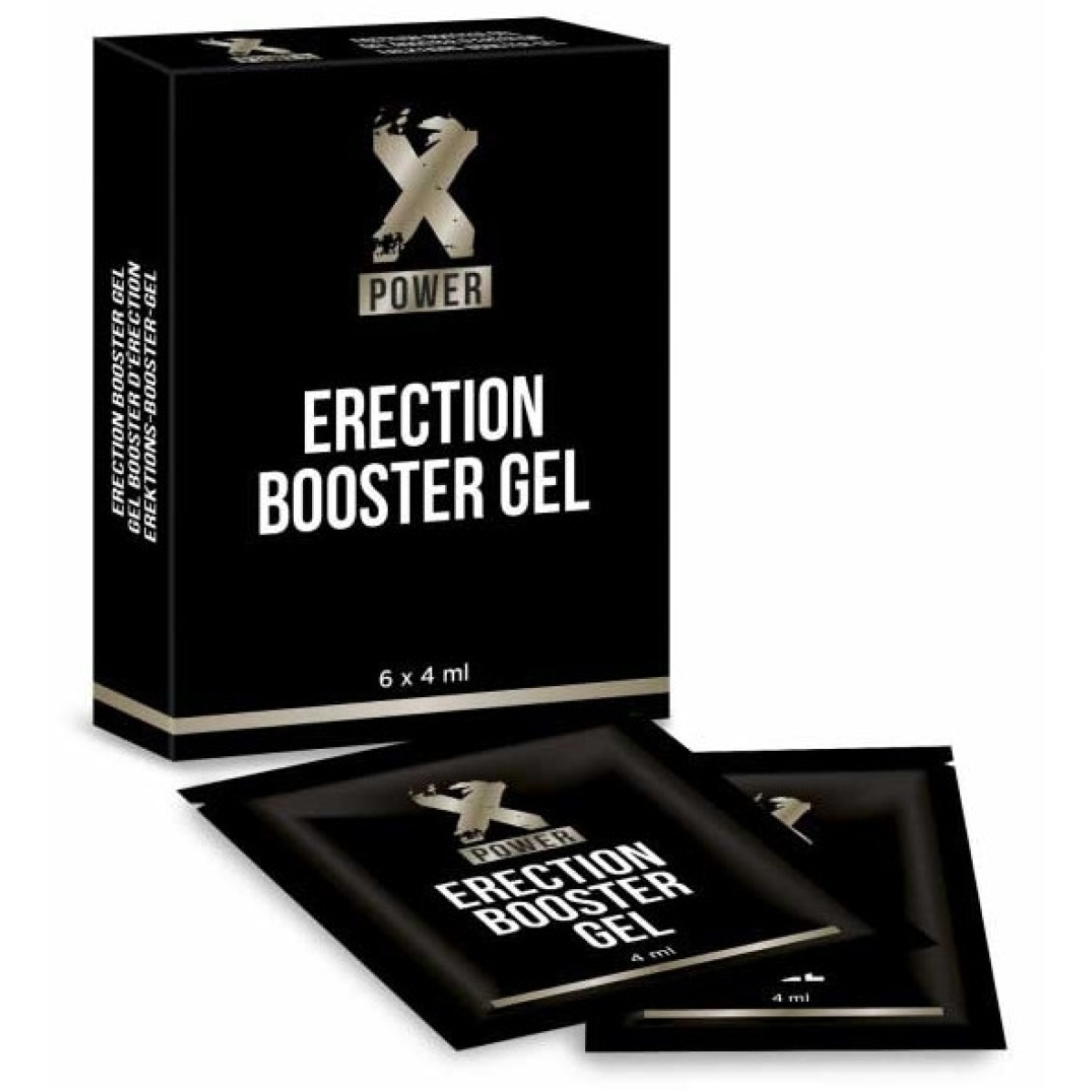 dosettes de gel erection booster xpower 6 x 4ml