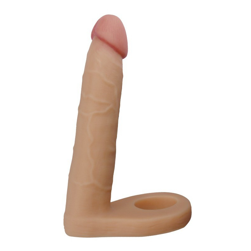 double gode cockring 14 x 28 cm flesh 2