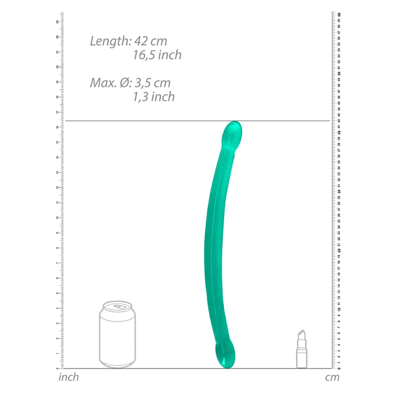 double gode crystal realrock 42 x 32cm vert 2