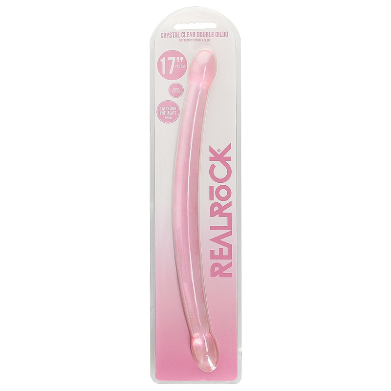 double gode crystal realrock 42 x 35cm rose 1