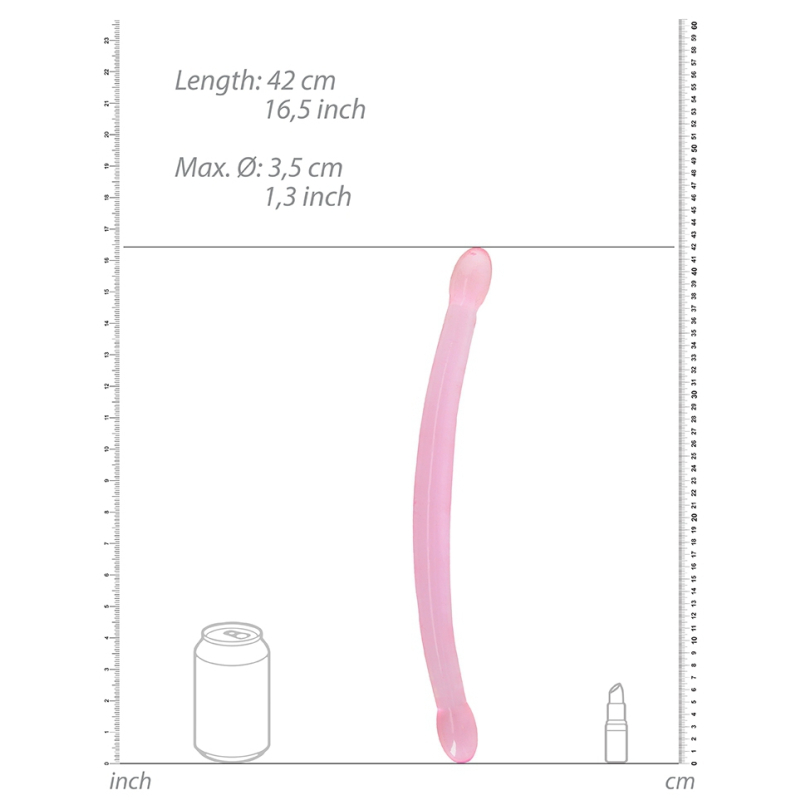 double gode crystal realrock 42 x 35cm rose 2